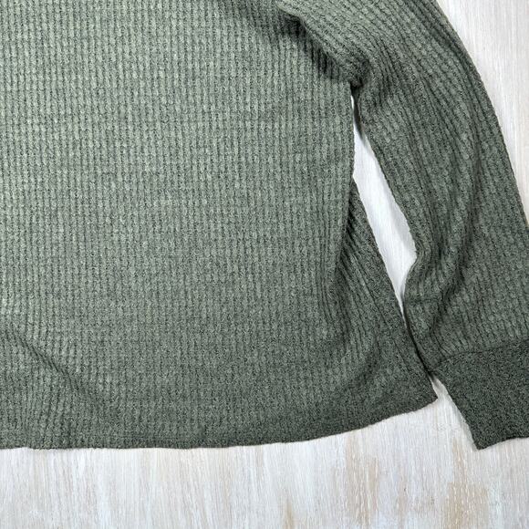 Torrid Green Ribbed Knit Cowl Neck Pullover Long Sleeve Cozy Sweatshirt 1X - Picture 11 of 13